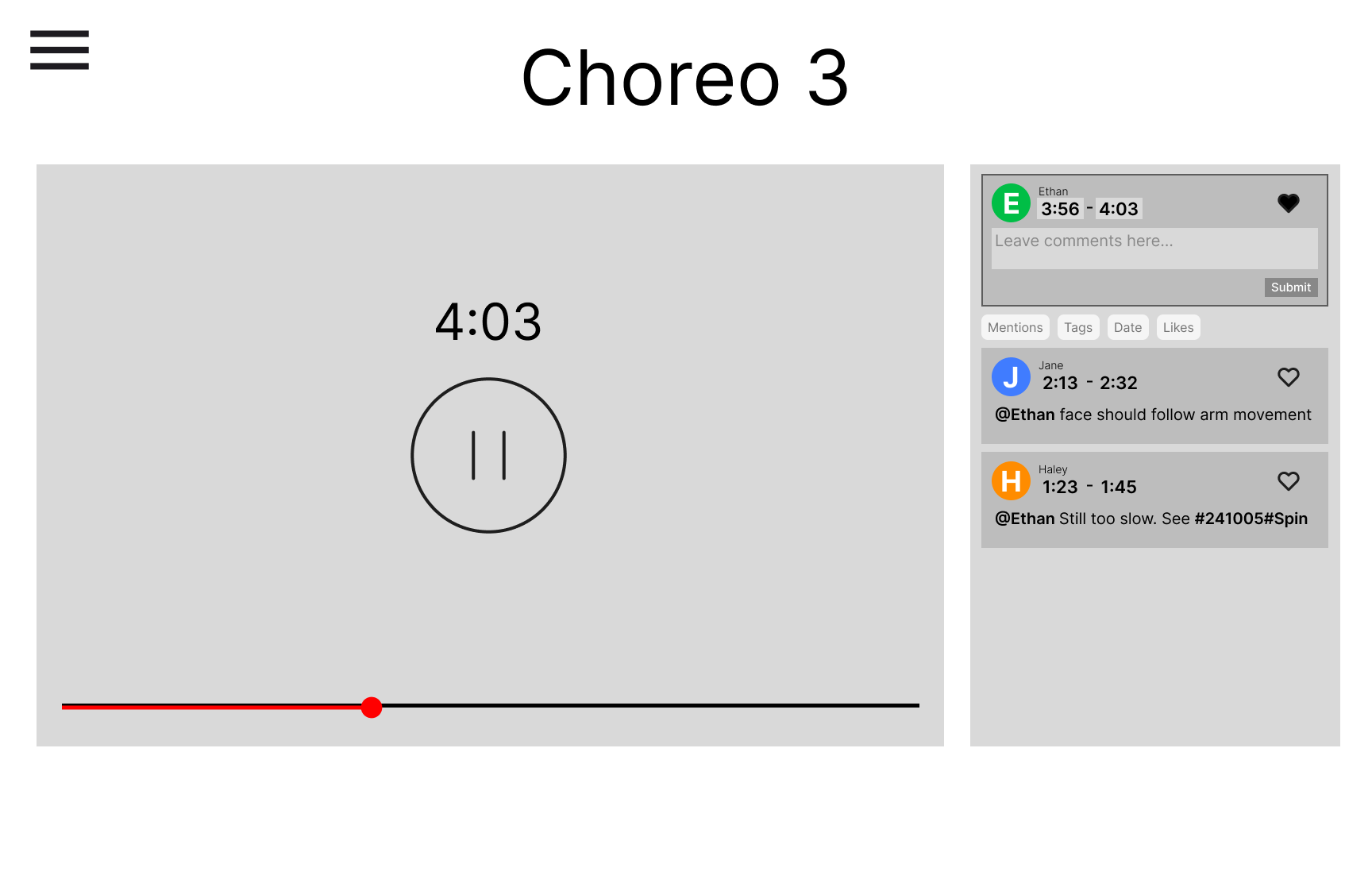 Leave a like to a part of the video