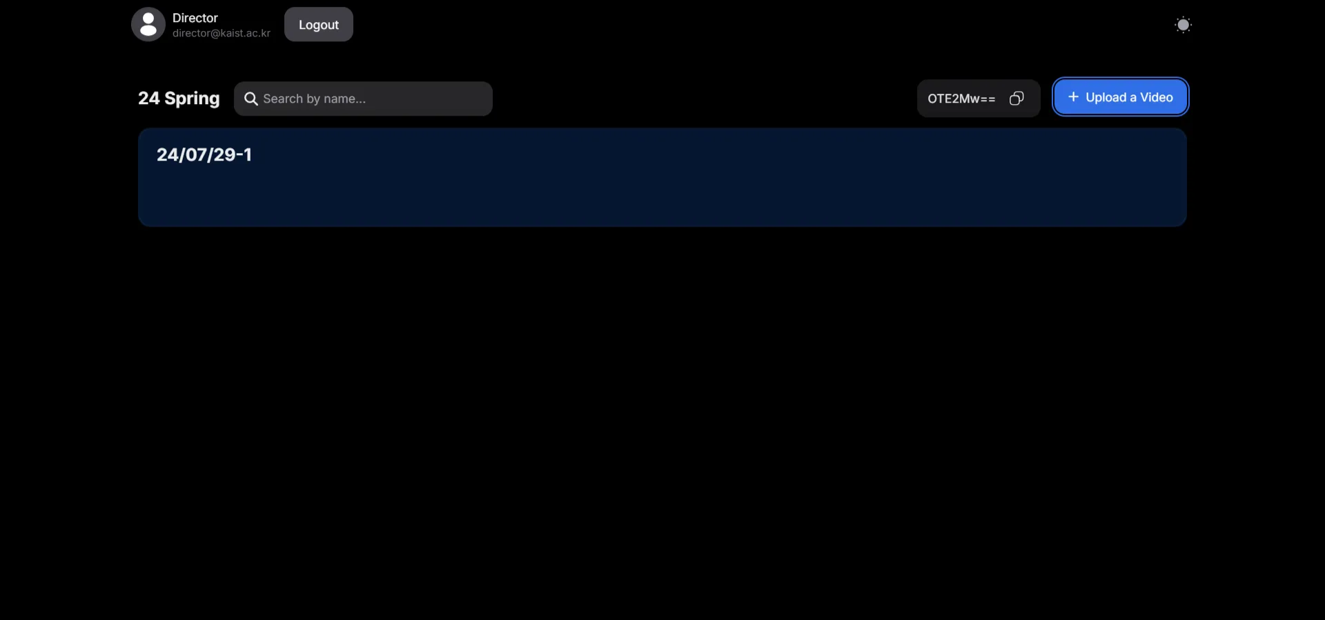 The video is uploaded.