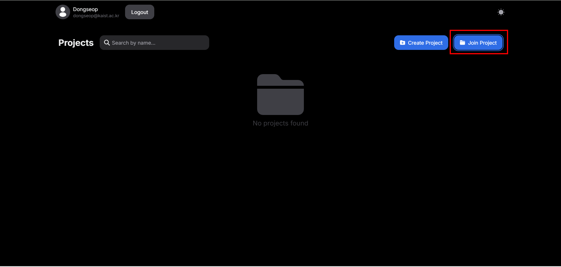 Click the “Join Project” button