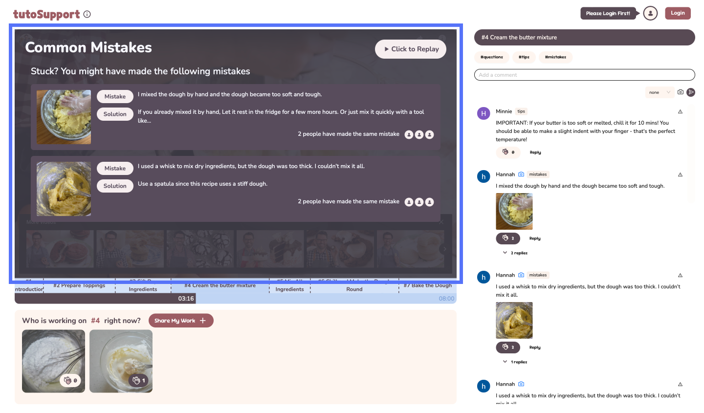 List of Common Mistakes showcasing mistakes and solutions